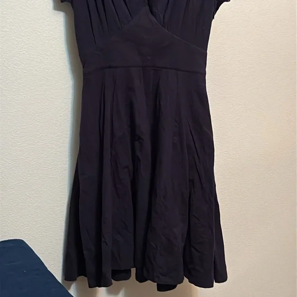 EShakti women’s dress Sz 10 Navy Jersey 40s style, pockets, NWOT 🌻 - Picture 3 of 9